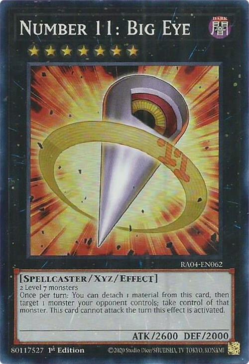 Image for Number 11: Big Eye (Quarter Century Stampede) (RA04-EN062) - YuGiOh