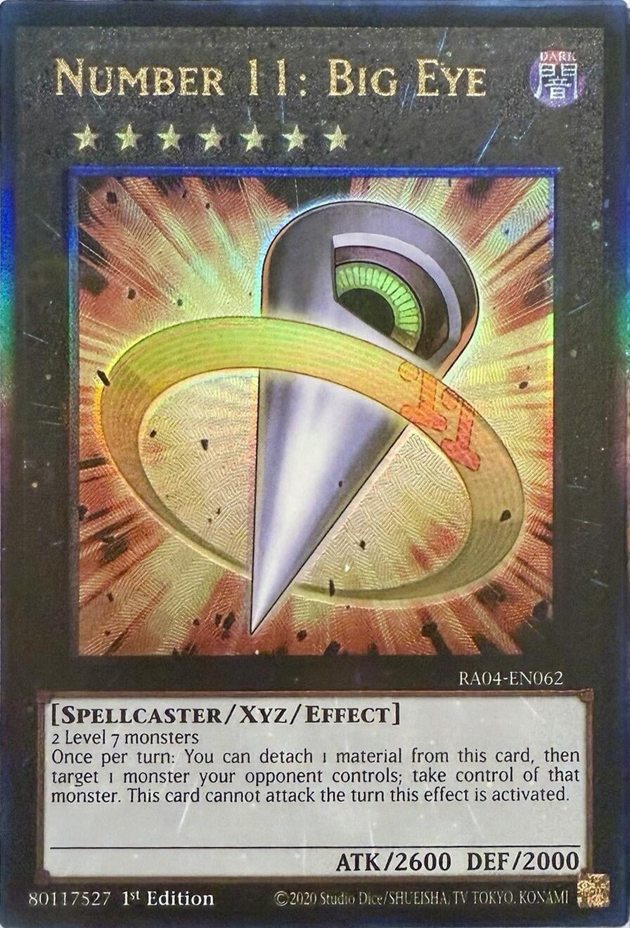 Image for Number 11: Big Eye (PUR) (Quarter Century Stampede) (RA04-EN062) - YuGiOh