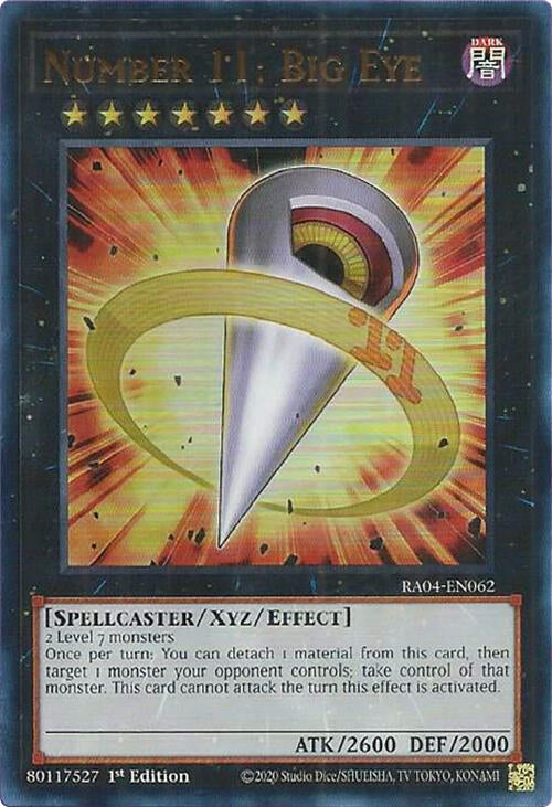 Image for Number 11: Big Eye (UR) (Quarter Century Stampede) (RA04-EN062) - YuGiOh
