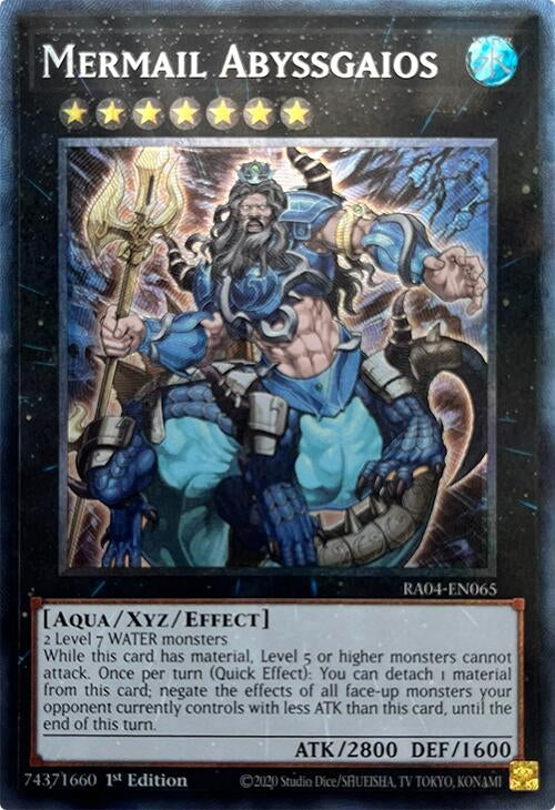Image for Mermail Abyssgaios (PCR) (Quarter Century Stampede) (RA04-EN065) - YuGiOh