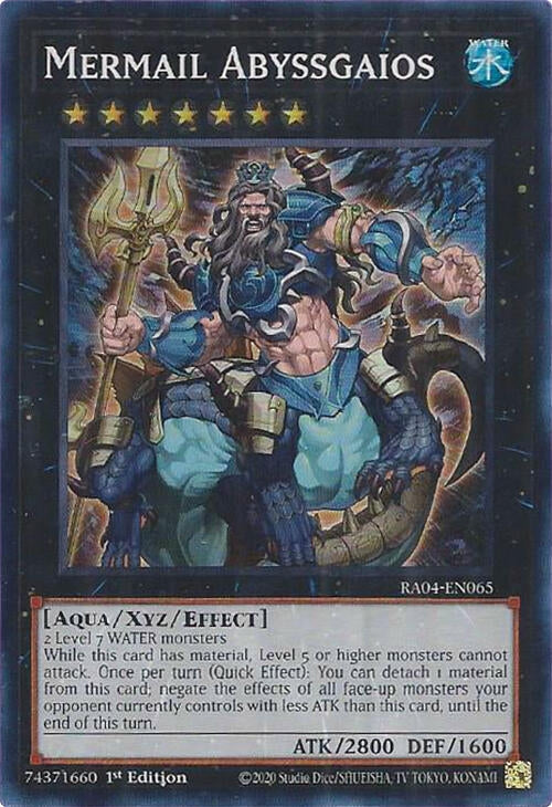 Image for Mermail Abyssgaios (Quarter Century Stampede) (RA04-EN065) - YuGiOh