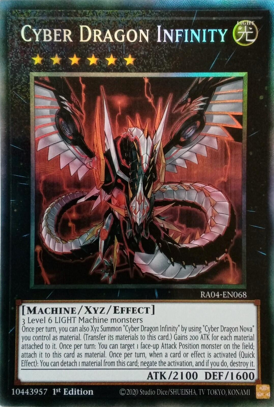 Image for Cyber Dragon Infinity (PCR) (Quarter Century Stampede) (RA04-EN068) - YuGiOh