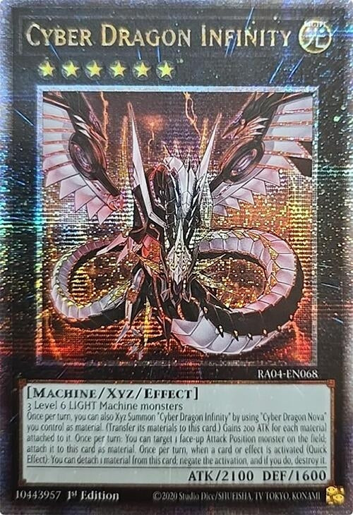 Image for Cyber Dragon Infinity (Quarter Century Secret Rare) (Quarter Century Stampede) (RA04-EN068) - YuGiOh