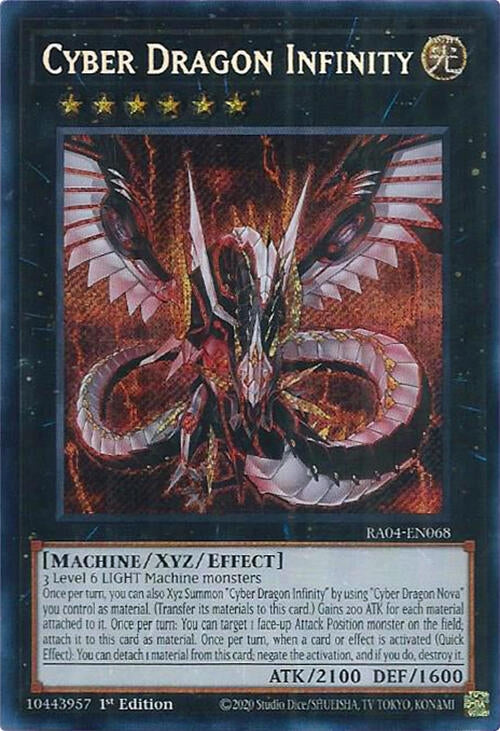 Image for Cyber Dragon Infinity (Secret Rare) (Quarter Century Stampede) (RA04-EN068) - YuGiOh