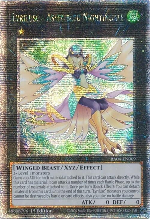 Image for Lyrilusc - Assembled Nightingale (Quarter Century Secret Rare) (Quarter Century Stampede) (RA04-EN069) - YuGiOh
