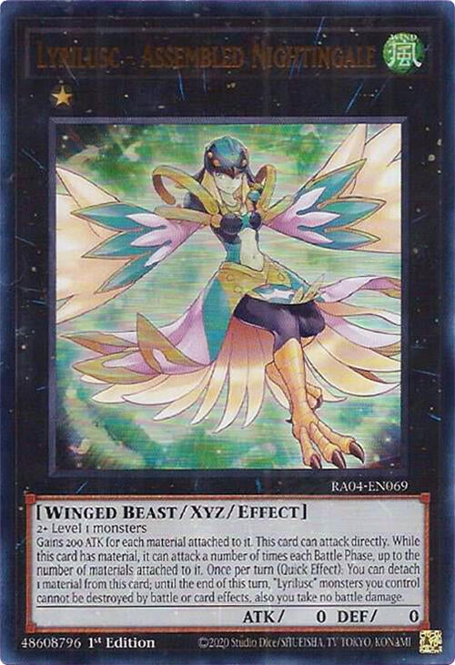 Image for Lyrilusc - Assembled Nightingale (UR) (Quarter Century Stampede) (RA04-EN069) - YuGiOh