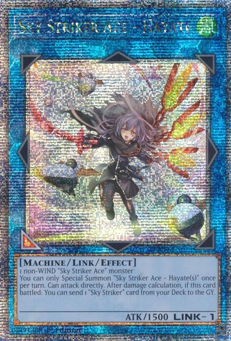 Image for Sky Striker Ace - Hayate (New Art) (Quarter Century Secret Rare) (Quarter Century Stampede) (RA04-EN073) - YuGiOh
