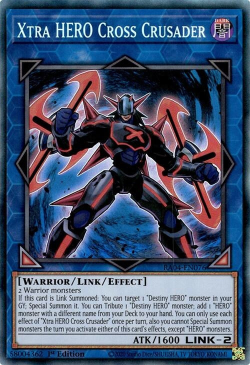 Image for Xtra HERO Cross Crusader (PCR) (Quarter Century Stampede) (RA04-EN076) - YuGiOh