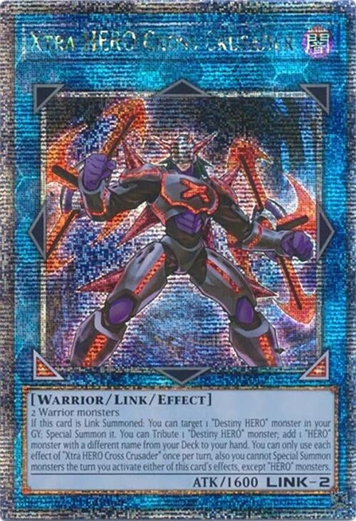 Image for Xtra HERO Cross Crusader (Quarter Century Secret Rare) (Quarter Century Stampede) (RA04-EN076) - YuGiOh