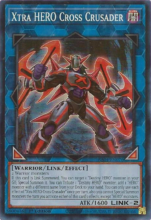 Image for Xtra HERO Cross Crusader (Quarter Century Stampede) (RA04-EN076) - YuGiOh