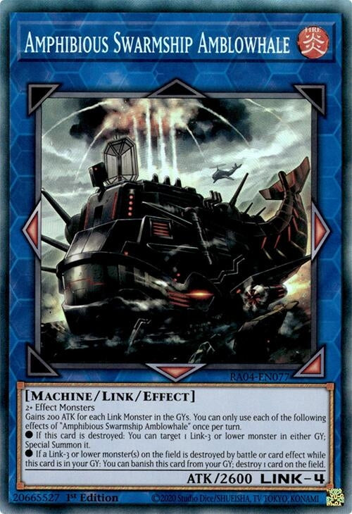 Image for Amphibious Swarmship Amblowhale (PCR) (Quarter Century Stampede) (RA04-EN077) - YuGiOh