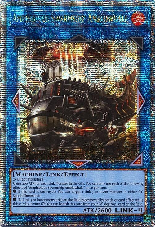 Image for Amphibious Swarmship Amblowhale (Quarter Century Secret Rare) (Quarter Century Stampede) (RA04-EN077) - YuGiOh