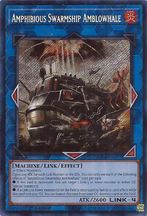 Image for Amphibious Swarmship Amblowhale (Secret Rare) (Quarter Century Stampede) (RA04-EN077) - YuGiOh