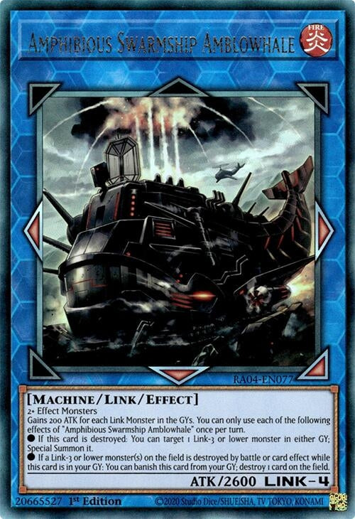 Image for Amphibious Swarmship Amblowhale (PUR) (Quarter Century Stampede) (RA04-EN077) - YuGiOh