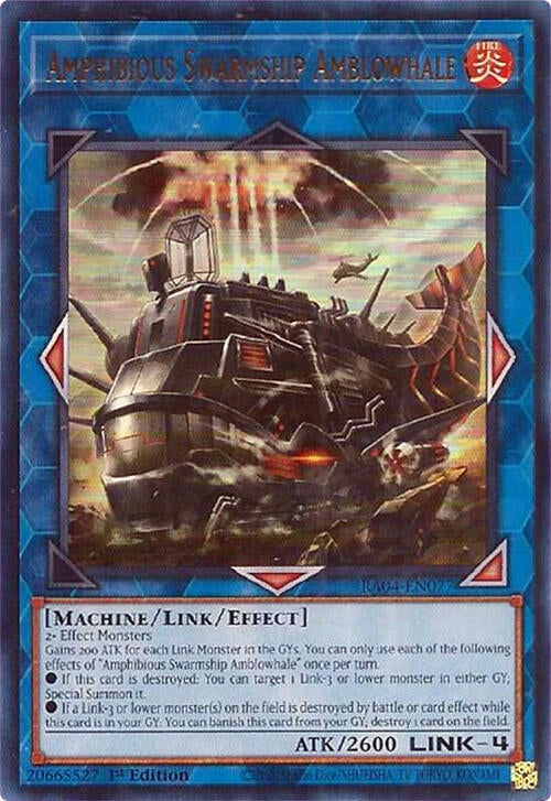 Image for Amphibious Swarmship Amblowhale (UR) (Quarter Century Stampede) (RA04-EN077) - YuGiOh