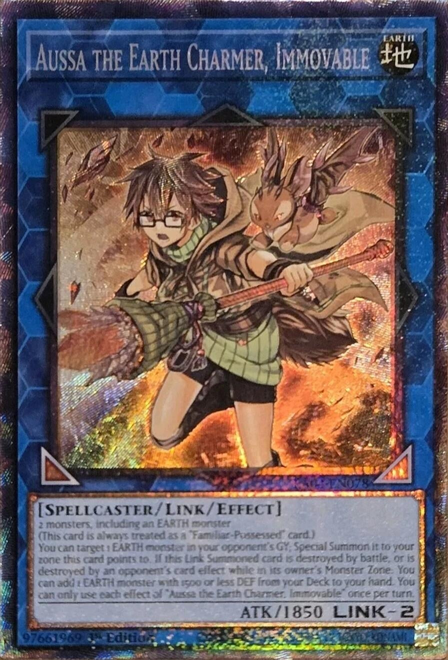Image for Aussa the Earth Charmer, Immovable (PCR) (Quarter Century Stampede) (RA04-EN078) - YuGiOh