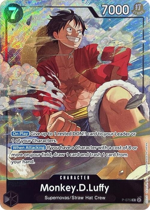 Image for Monkey.D.Luffy (Premium Card Collection -Best Selection Vol. 3-) (One Piece Promotion Cards) (P-075) - One Piece Card Game
