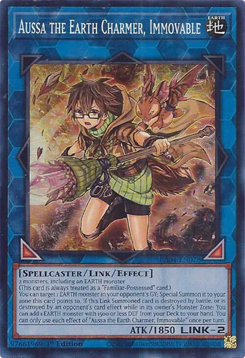 Image for Aussa the Earth Charmer, Immovable (Quarter Century Stampede) (RA04-EN078) - YuGiOh