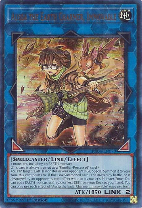 Image for Aussa the Earth Charmer, Immovable (UR) (Quarter Century Stampede) (RA04-EN078) - YuGiOh