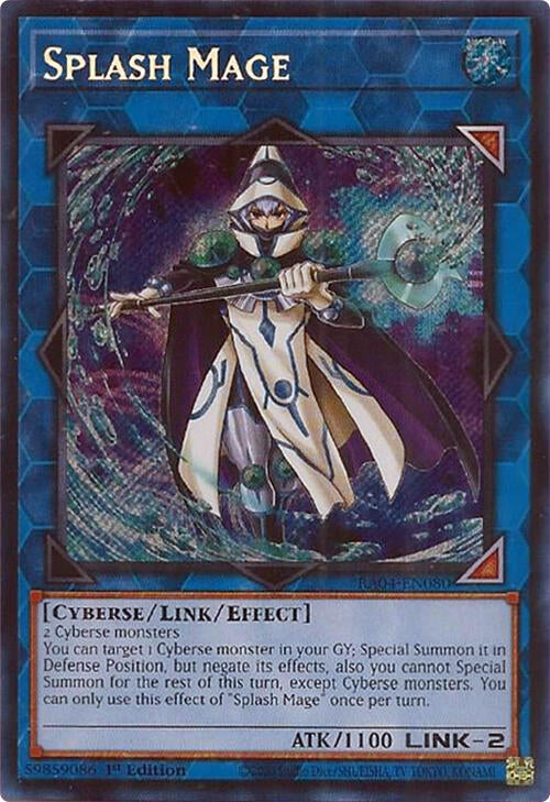 Image for Splash Mage (Secret Rare) (Quarter Century Stampede) (RA04-EN080) - YuGiOh
