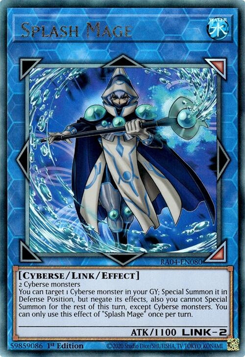 Image for Splash Mage (PUR) (Quarter Century Stampede) (RA04-EN080) - YuGiOh