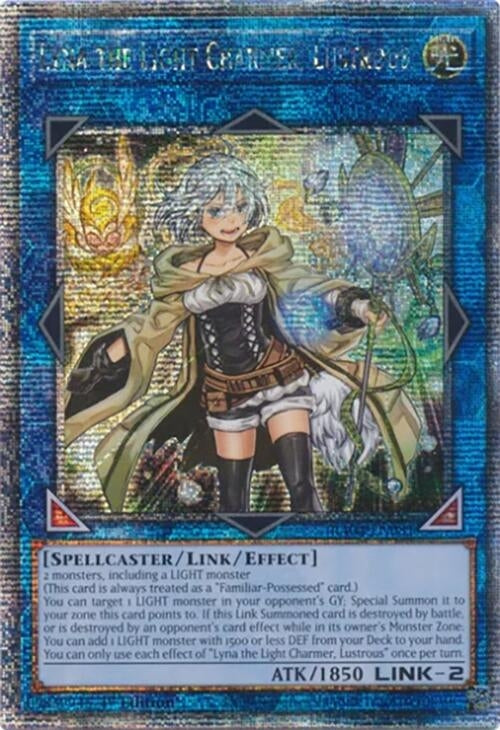 Image for Lyna the Light Charmer, Lustrous (Quarter Century Secret Rare) (Quarter Century Stampede) (RA04-EN081) - YuGiOh