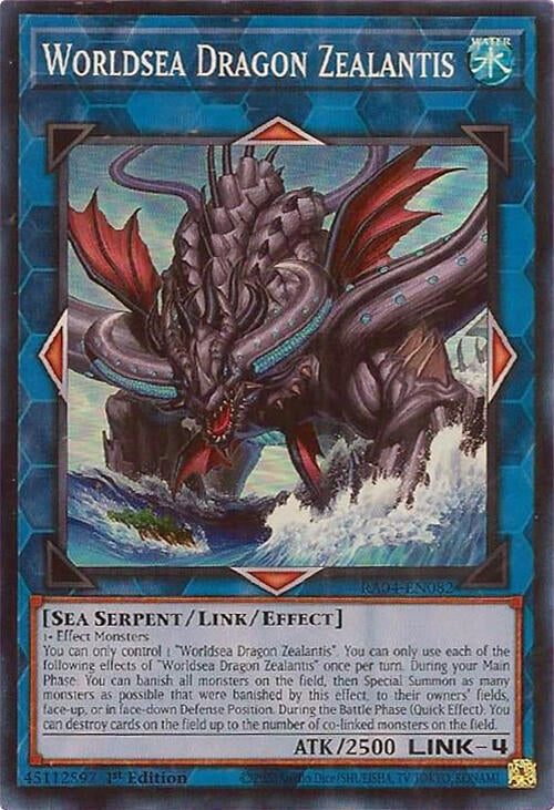 Image for Worldsea Dragon Zealantis (Quarter Century Stampede) (RA04-EN082) - YuGiOh