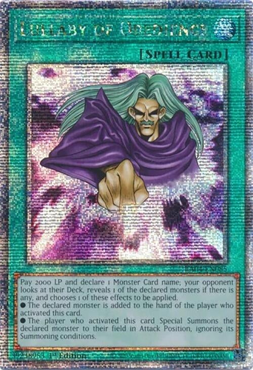 Image for Lullaby of Obedience (Quarter Century Secret Rare) (Quarter Century Stampede) (RA04-EN085) - YuGiOh