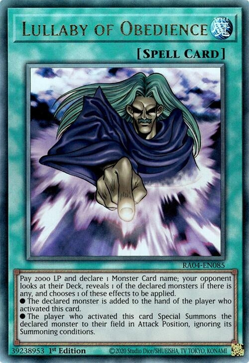 Image for Lullaby of Obedience (PUR) (Quarter Century Stampede) (RA04-EN085) - YuGiOh