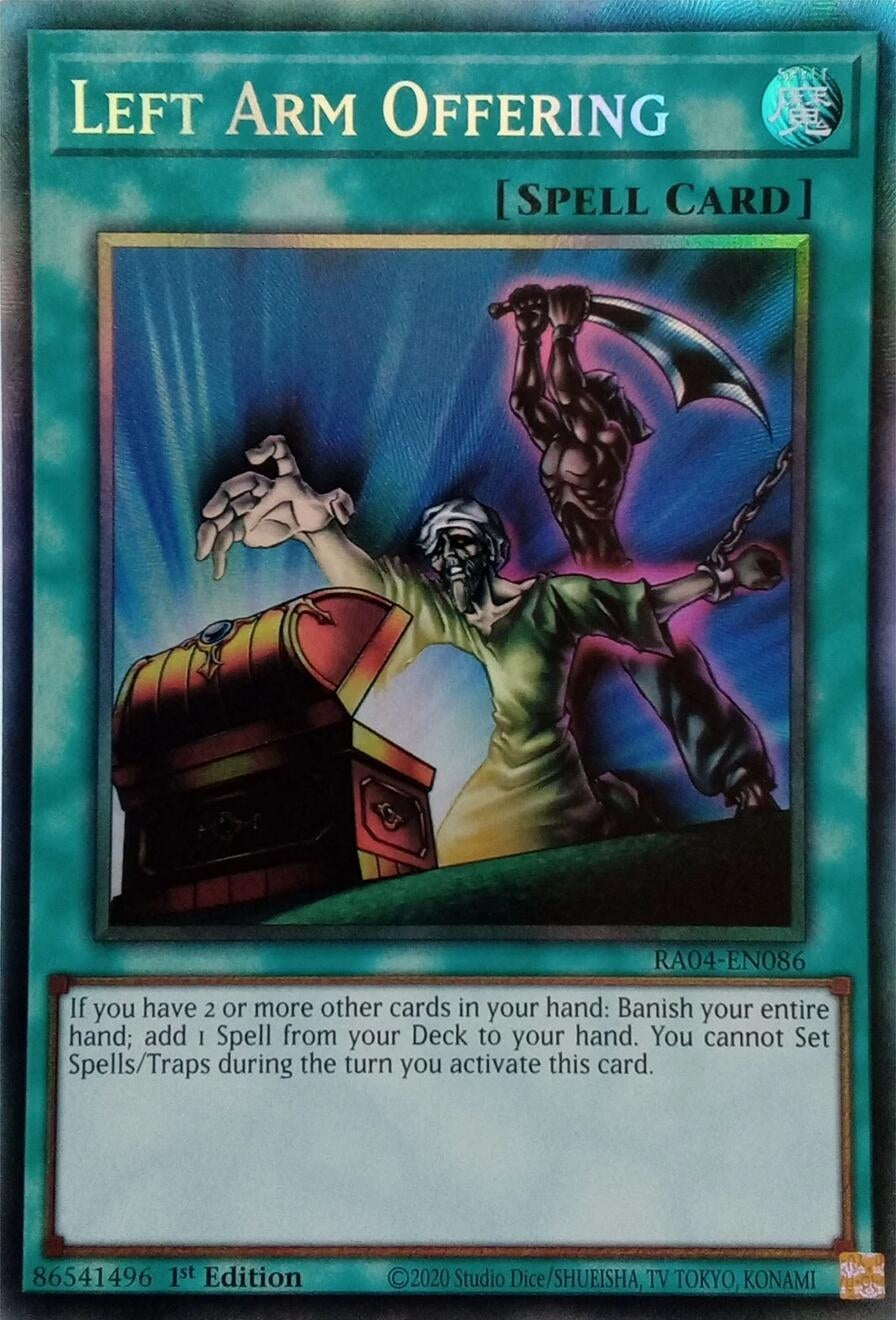 Image for Left Arm Offering (PCR) (Quarter Century Stampede) (RA04-EN086) - YuGiOh