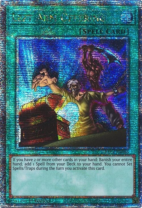 Image for Left Arm Offering (Quarter Century Secret Rare) (Quarter Century Stampede) (RA04-EN086) - YuGiOh