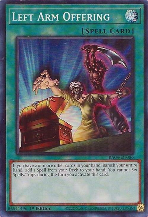 Image for Left Arm Offering (Quarter Century Stampede) (RA04-EN086) - YuGiOh