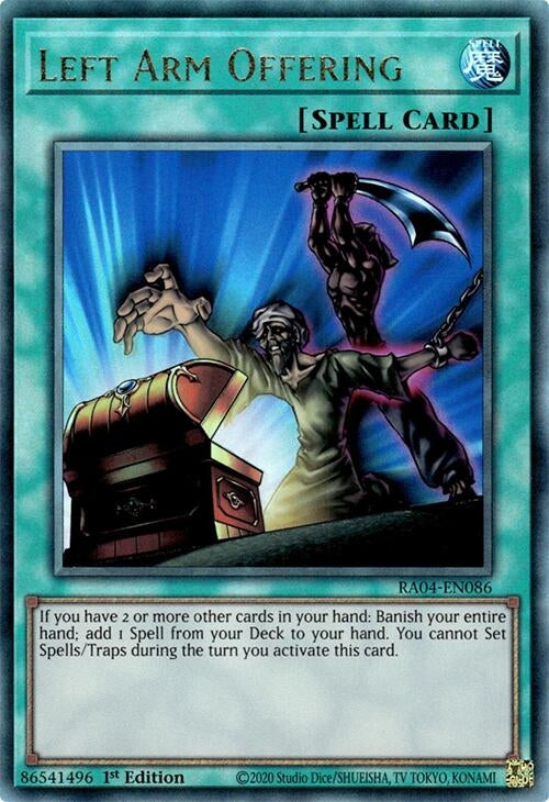 Image for Left Arm Offering (PUR) (Quarter Century Stampede) (RA04-EN086) - YuGiOh