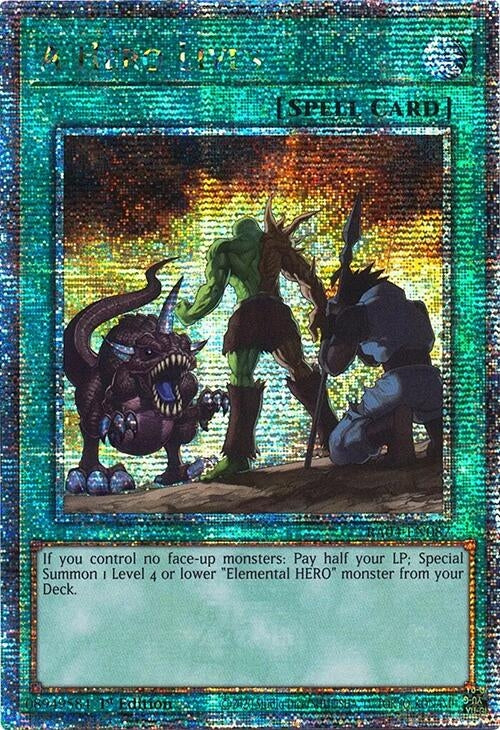 Image for A Hero Lives (Quarter Century Secret Rare) (Quarter Century Stampede) (RA04-EN087) - YuGiOh