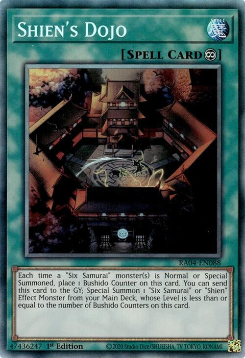 Image for Shien's Dojo (PCR) (Quarter Century Stampede) (RA04-EN088) - YuGiOh