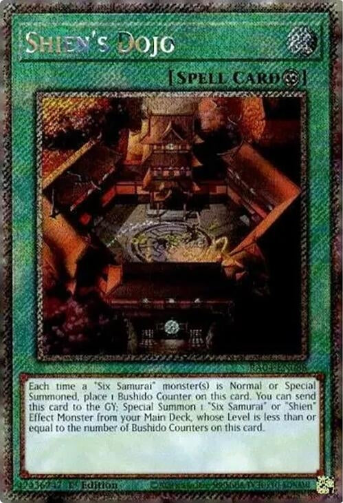 Image for Shien's Dojo (Platinum Secret Rare) (Quarter Century Stampede) (RA04-EN088) - YuGiOh