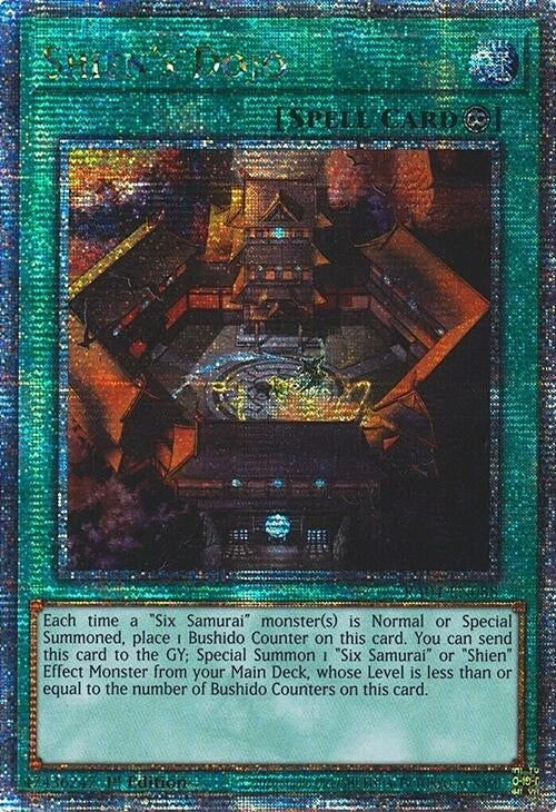 Image for Shien's Dojo (Quarter Century Secret Rare) (Quarter Century Stampede) (RA04-EN088) - YuGiOh