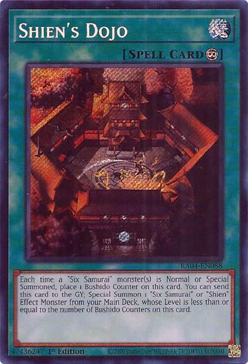 Image for Shien's Dojo (Secret Rare) (Quarter Century Stampede) (RA04-EN088) - YuGiOh