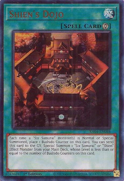 Image for Shien's Dojo (UR) (Quarter Century Stampede) (RA04-EN088) - YuGiOh