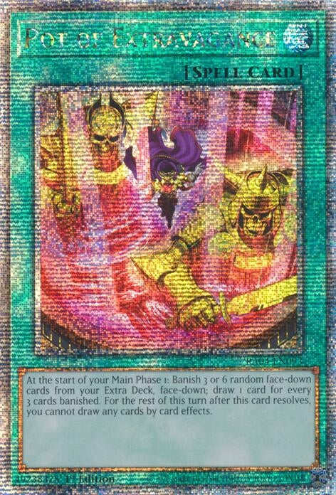 Image for Pot of Extravagance (New Art) (Quarter Century Secret Rare) (Quarter Century Stampede) (RA04-EN093) - YuGiOh