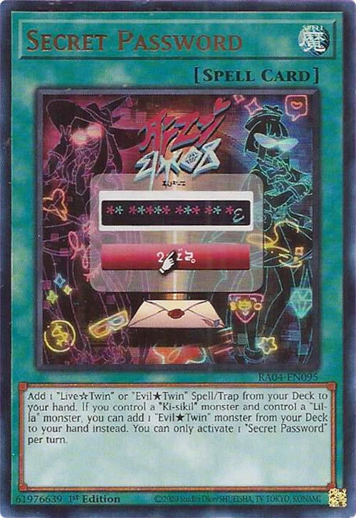 Image for Secret Password (UR) (Quarter Century Stampede) (RA04-EN095) - YuGiOh