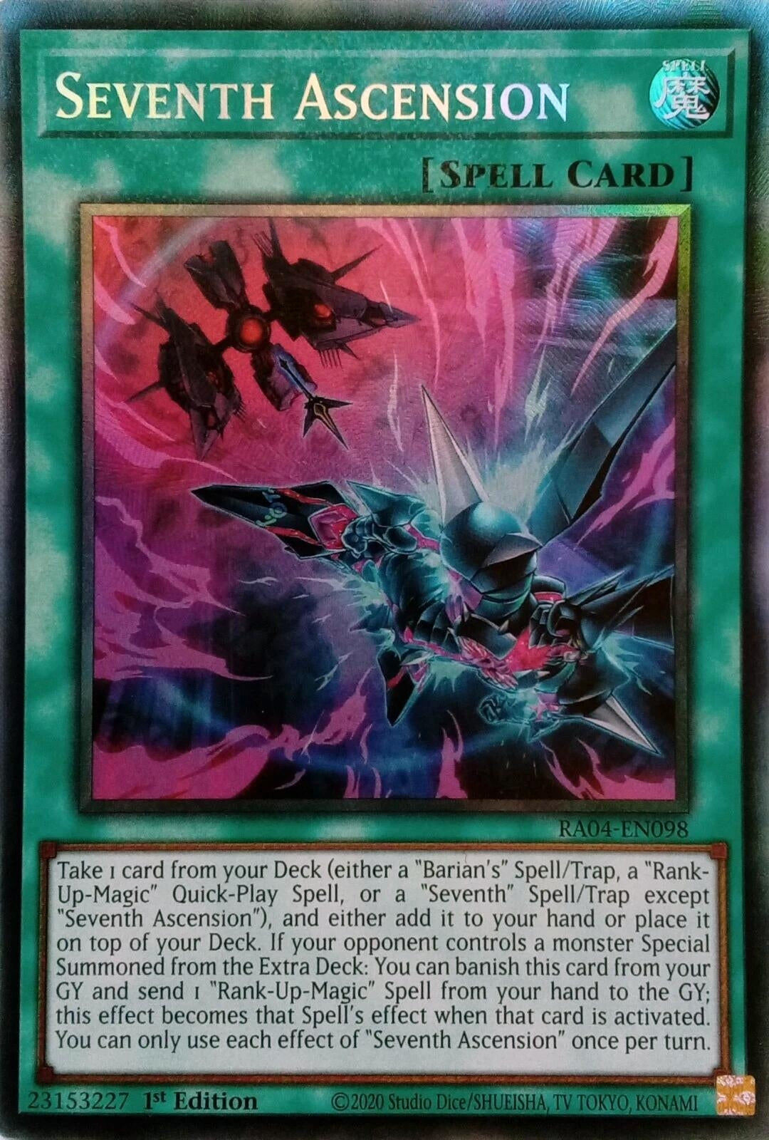 Image for Seventh Ascension (PCR) (Quarter Century Stampede) (RA04-EN098) - YuGiOh