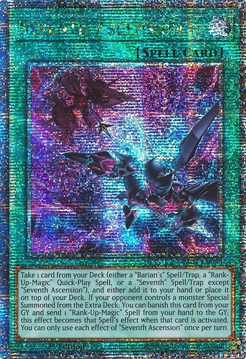 Image for Seventh Ascension (Quarter Century Secret Rare) (Quarter Century Stampede) (RA04-EN098) - YuGiOh