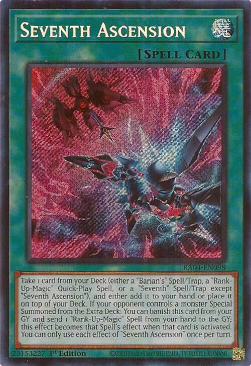 Image for Seventh Ascension (Quarter Century Stampede) (RA04-EN098) - YuGiOh