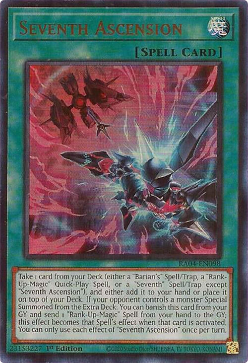 Image for Seventh Ascension (UR) (Quarter Century Stampede) (RA04-EN098) - YuGiOh