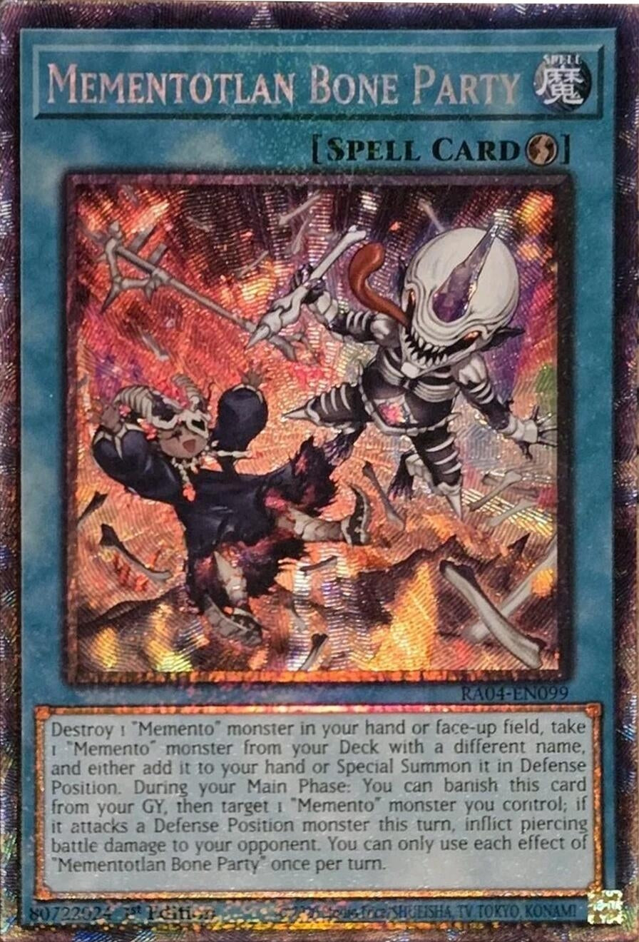 Image for Mementotlan Bone Party (PCR) (Quarter Century Stampede) (RA04-EN099) - YuGiOh