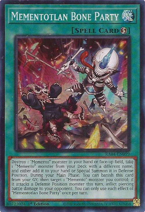 Image for Mementotlan Bone Party (Quarter Century Stampede) (RA04-EN099) - YuGiOh