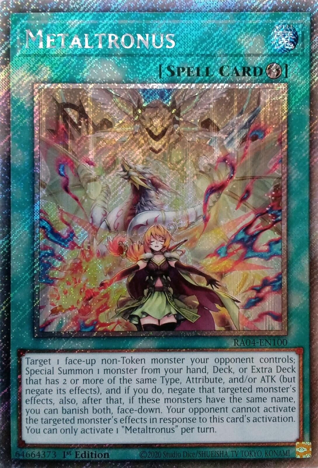 Image for Metaltronus (Platinum Secret Rare) (Quarter Century Stampede) (RA04-EN100) - YuGiOh