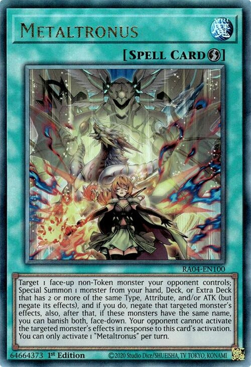 Image for Metaltronus (PUR) (Quarter Century Stampede) (RA04-EN100) - YuGiOh