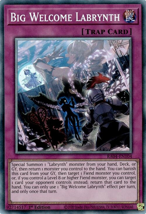 Image for Big Welcome Labrynth (PCR) (Quarter Century Stampede) (RA04-EN104) - YuGiOh